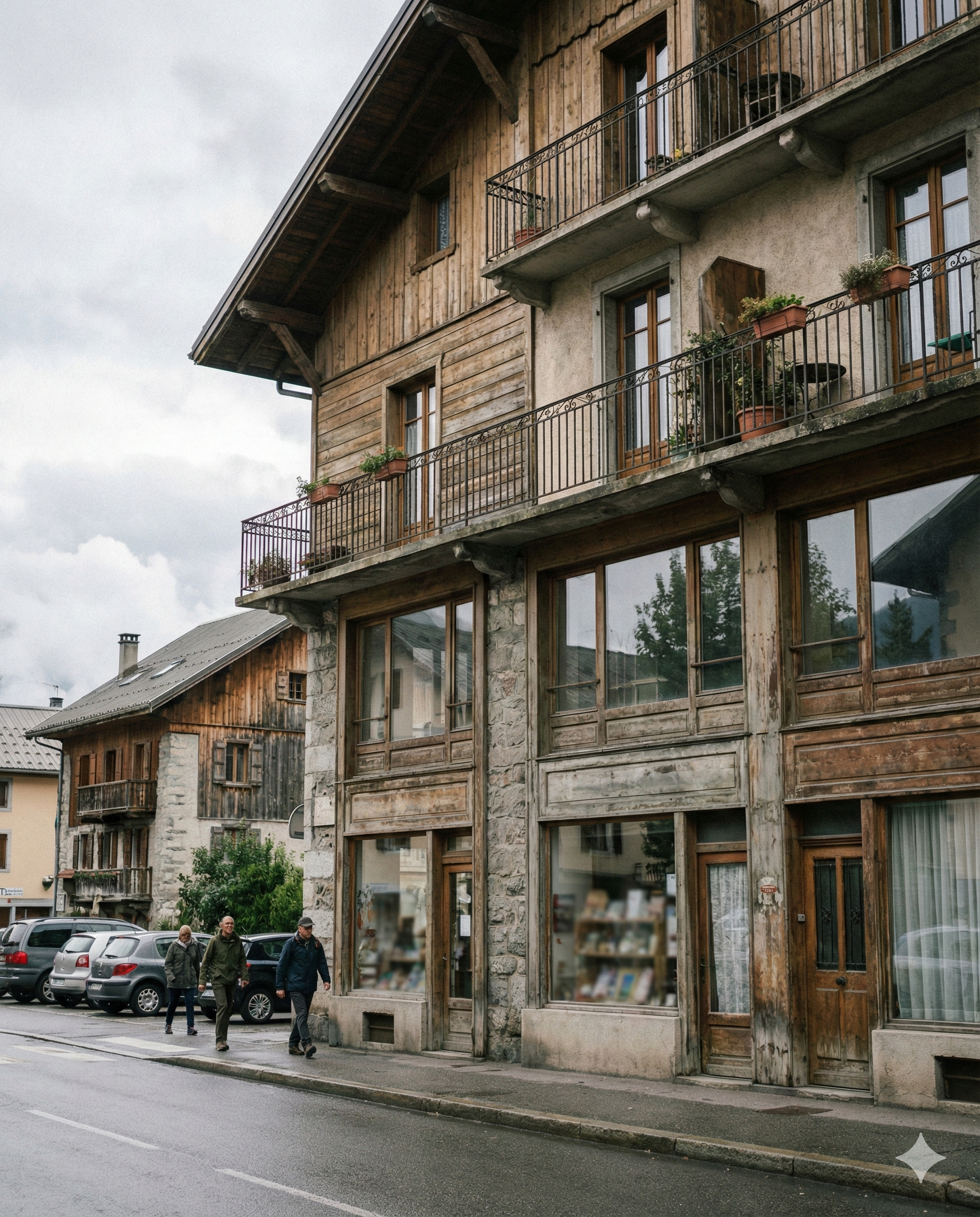 Façade commerciale, Haute-Savoie
